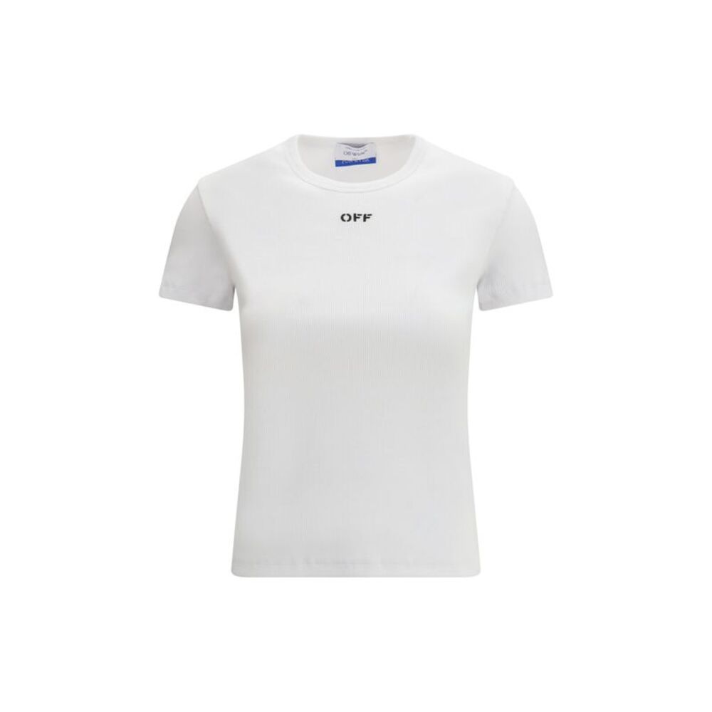 Off-White Women Off Stamp Rib Basic T-Shirt